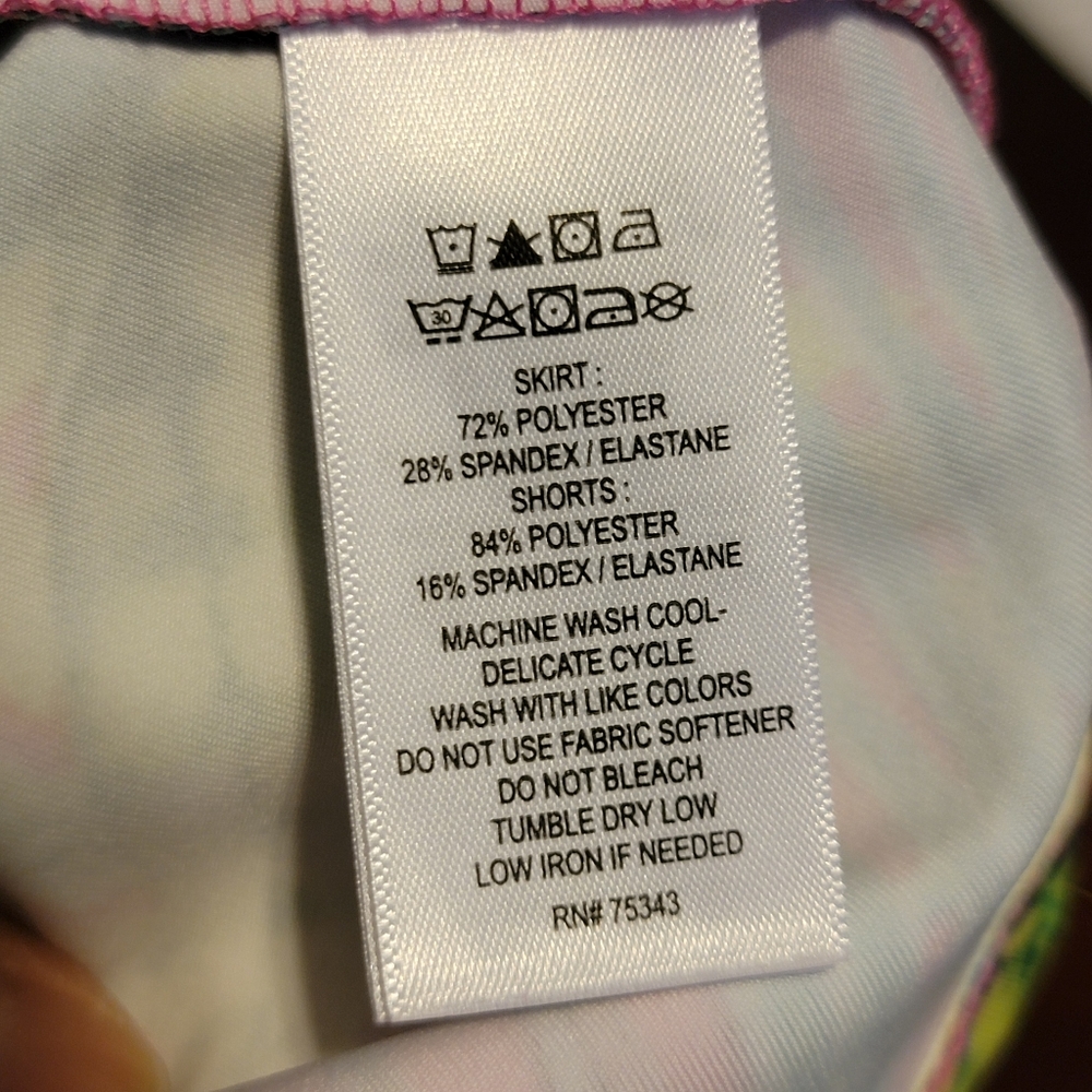 Tommy Bahama Golf Skort‎ Pink and Green Floral Print Size S - Picture 4 of 8